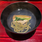 銀座 しのはら - 冬瓜と鮑のお椀