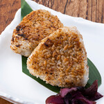 Grilled Onigiri with aromatic rice or soy sauce