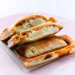 Keema curry & potato hot sandwich