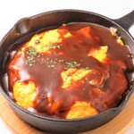 Iron-plated demi-glace Omelette Rice rice with fluffy egg