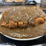 わ楽 - カツカレー　大陸にカレールーの表面張力