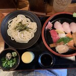 もちもちうどんの巌流島 - 料理写真:贅沢にぎり寿司セット