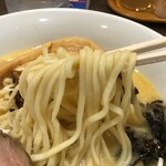 鶏ふじ - 鶏白湯麺の麺