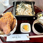 九頭龍蕎麦 - ざる蕎麦とソースカツ丼セット　950円