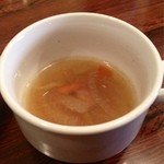 loger cafe - セットメニューのスープ