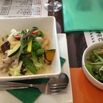 Itariamonogatarifukui - 豚肉と高菜のワサビクリームソース