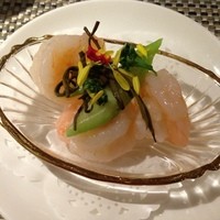 御膳房 六本木店 - 雲南緑茶と芝海老の炒め