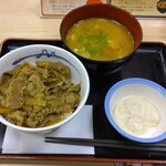 Matsuya - 牛めし豚汁セット＋国産とろろ