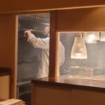 伯雲 - 鮎の炭火焼き中