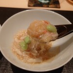 伯雲 - 毛蟹と枝豆の飯蒸し