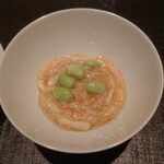 伯雲 - 毛蟹と枝豆の飯蒸し