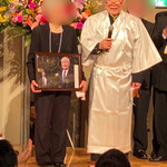 ラーメン二郎 - 女将さんとのツーショット