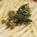 塩そば専門店 桑ばら - 青唐辛子とボクと肉スタつけ