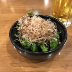 やきとん酒場 ぎんぶた - 菜の花おひたし（量多いな）