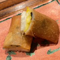 お料理 うち山 - とうもろこし春巻き味付き
