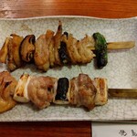 Yakitori Izumi - 皮 210円(税込)＋ねぎま 210円(税込)(