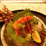 東條 - アオリイカ・かわはぎ・本ヨコハラ・赤貝・甘エビ