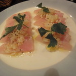 とんかつおおみや - 2013/3/9　びんちょうまぐろのカルパッチョ