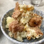ゆたか食堂 - ポテサラ投入