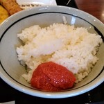 丸亀製麺 - 天丼用ごはん+明太子