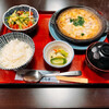 居酒屋きさらぎ - 料理写真:日替りランチセット　親子鍋ご飯半分　¥800