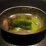 薪鳥新神戸 - 万願寺とうがらしの揚げ浸し