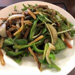 中華工房おかげさま - 青椒肉絲定食