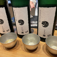 鮨 浩也 - 新政　涅槃亀　1%磨き 10%磨き 12%磨き　飲み比べ