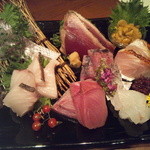 旬鮮炭火焼 獺祭 - 刺身盛り合わせ