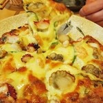 文 - 和風シーフードピザ