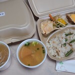 心潤彩 - 料理写真:テイクアウトのお弁当 汁付  480円