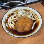 つくば本店 - メンチうどん。美味し。