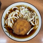 つくば本店 - メンチうどん。美味し。