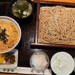 尾張屋 - 料理写真:親子丼セット麺大盛り 1150+150円