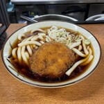 つくば本店 - メンチうどん。美味し。