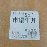 小さな食堂 ヒロ - 食券 (2022.07.09)