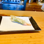 天ぷら よこい - 海老紫蘇巻き