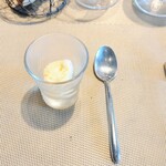 La Brianza - レモンとオレンジスパーリングワインのソルベ。ドルチェになってもいいと思うくらい美味しくて好き