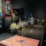 バー エグザゴーヌ - R4.7  カウンター席左側より