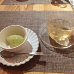 fu-fu shisen - バジルとパイナップルのソルベ