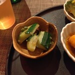 fu-fu shisen - 前菜（キュウリ）