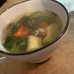 カフェ アンジェリーナ - スープは野菜たっぷり