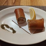 fu-fu shisen - アイナメと長芋の春巻き