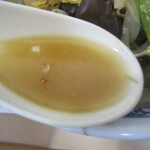 塩山館食堂 - 木くらげ玉子スープそばのスープ
