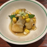 割烹 隆 - お昼のコース９６８０円。オコゼの揚げ出し。先の二品とは全く違う美味しさで、カブルようで、飽きさせないのは流石です（╹◡╹）（╹◡╹）