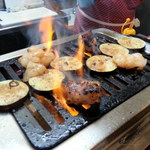 若葉 - キングホルモンとナス焼き