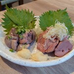 Sumibi Yakitori Jiro Tamachi Honten - 鶏刺し2種盛り