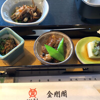 米沢牛黄木 金剛閣 すき焼き しゃぶしゃぶ 毘沙門 - 前菜三点盛り