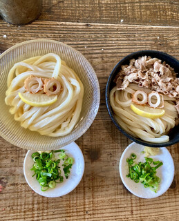 カマ喜ri - ひやかけと肉ぶっかけの親子❤️