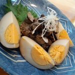 Yakumiya - 鶏レバーと玉子のソース煮